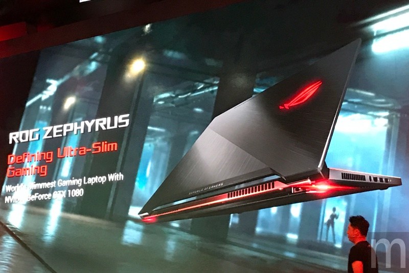 【Computex 2017】華碩最輕薄遊戲筆電ROG Zephyrus 厚度僅16.9mm、可流暢推動清析VR影像