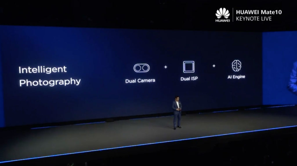 雙鏡頭、雙ISP處理器、AI運算引擎是Huawei Mate 10系列照相的賣點
