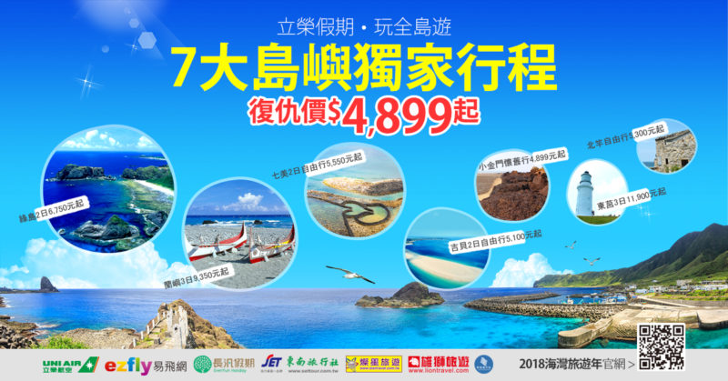 「海灣聯盟」邀你在台灣跳島旅遊「復仇價」2天1夜機+酒5000有找