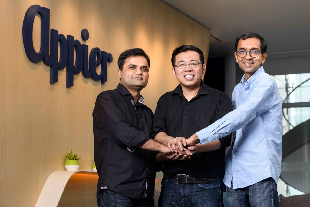 QGraph共同創辦人Sachin Bansal、Appier執行長暨共同創辦人游直翰、QGraph共同創辦人Vivek Pandey