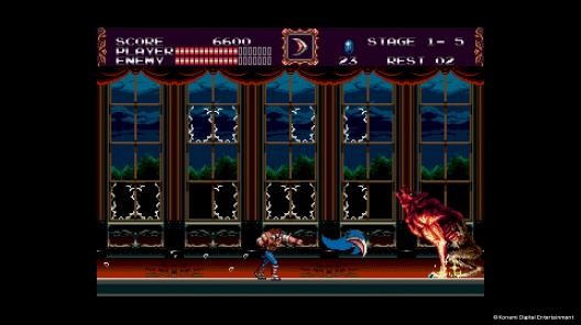 《VAMPIRE KILLER（Castlevania: Bloodlines）》遊戲畫面